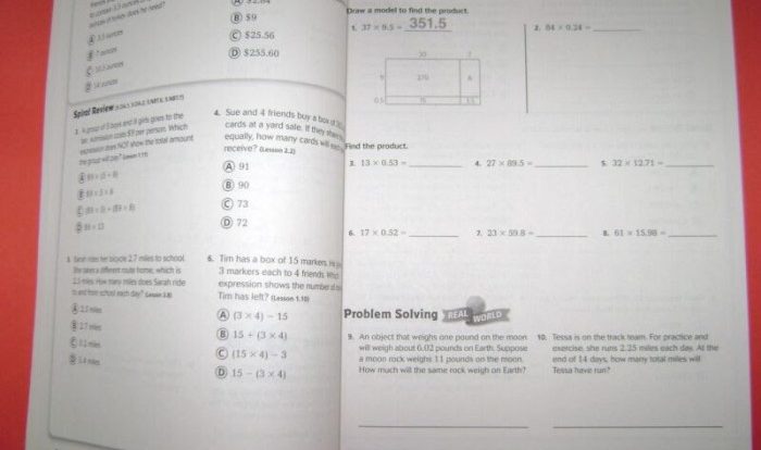 Reveal math grade 5 volume 2 answer key